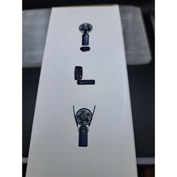 Portable Handheld Fan, Battery Operated Fan with Base, 8 Hours, Digital Display - Picture 4 of 4